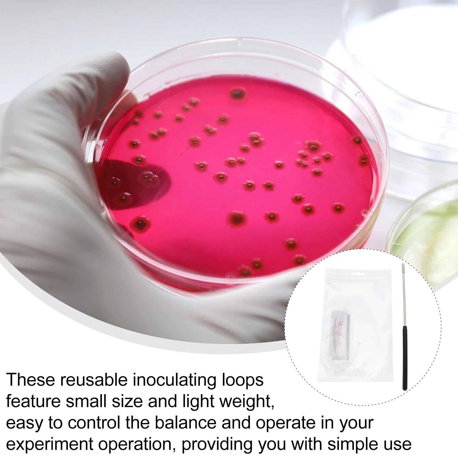 

1 set Copper Inoculation Rod Ring Set Lab Tools Microbiology Accessory Parts Laboratory Device Supply Teaching Equipment