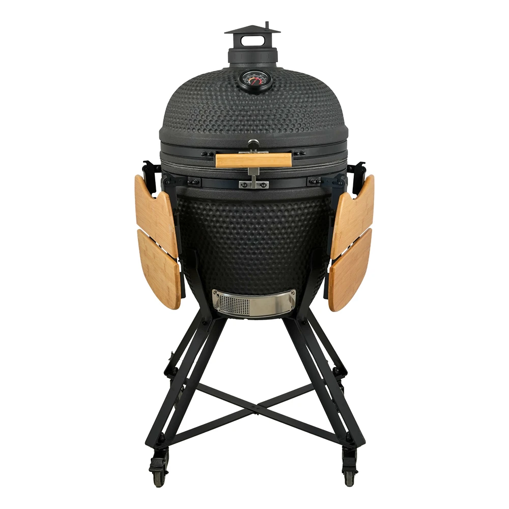 STEEL EGG BBQ 21 INCH Black Classic Iii Charcoal Kamado Grill Garden For Outdoor Kitchen Bbq Grill