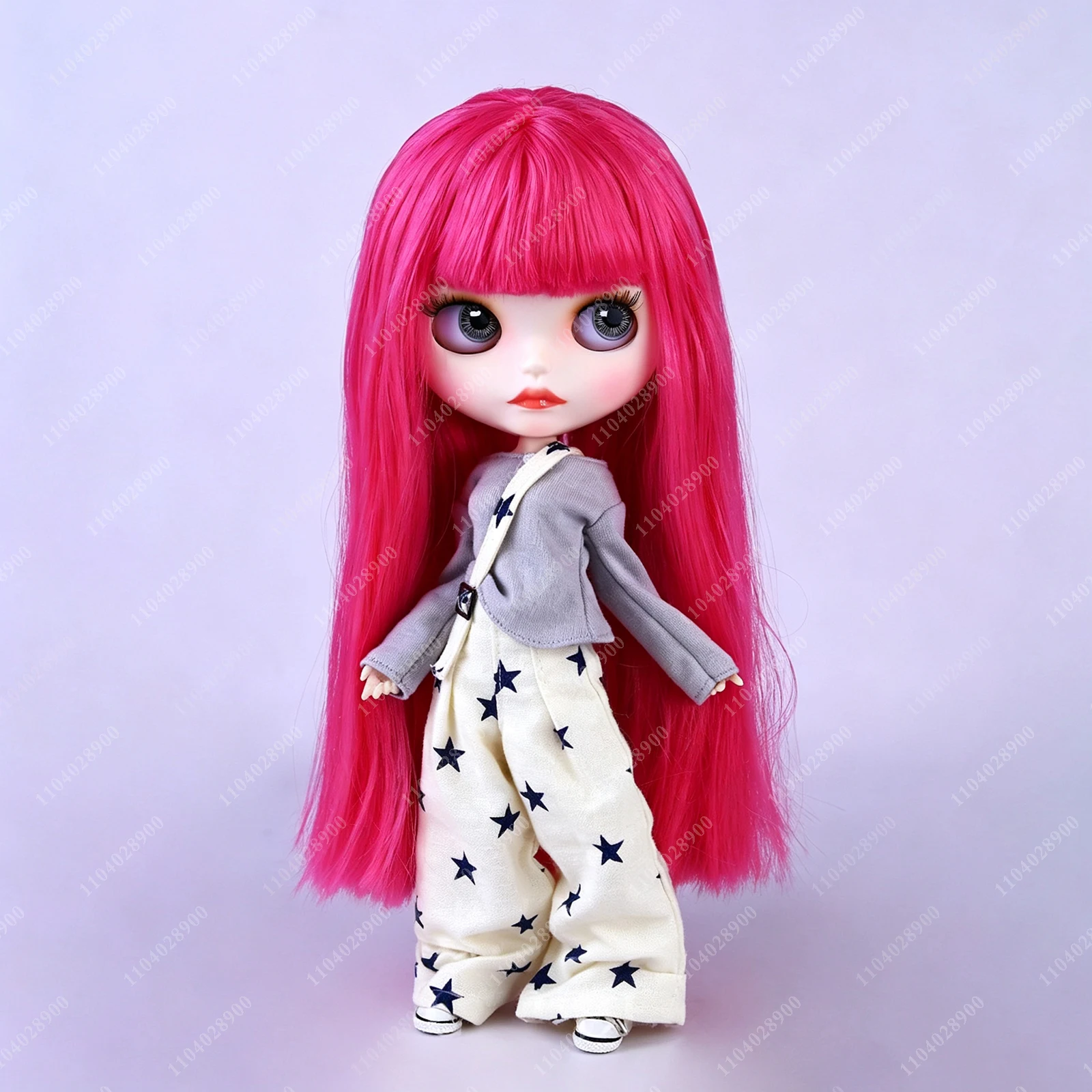 ICY DBS 30cm Blyth Doll Casual Outfit Suspenders Flared Pants Set Fair & Tan Skin Matte Face Doll Anime Girls Festival Gifts