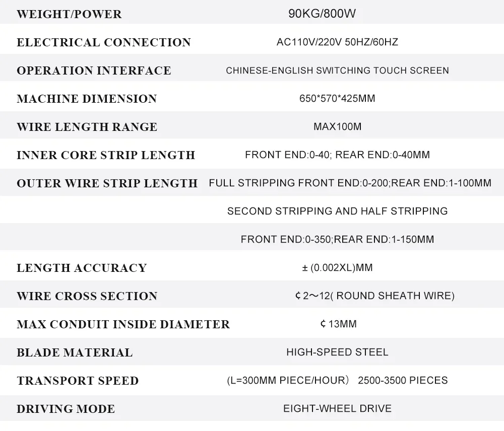 High efficiency automatic double layer wire peeling scrap copper cable cable sheath stripping machine