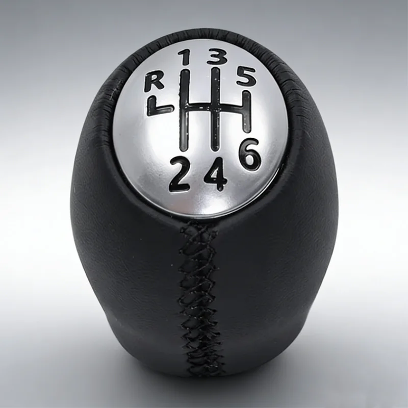 

Suitable for Renault Megane Car Parts Gear Shifting Handball Gear Shift Head Handle Matte Cover Wrapped in Leather