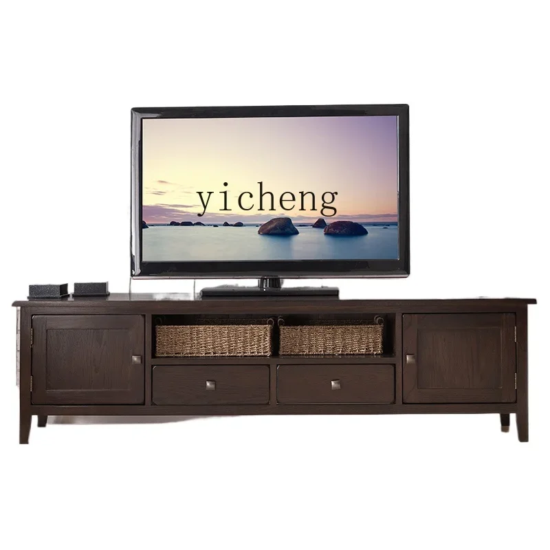 Zf Solid Wood Tv Ca… - image