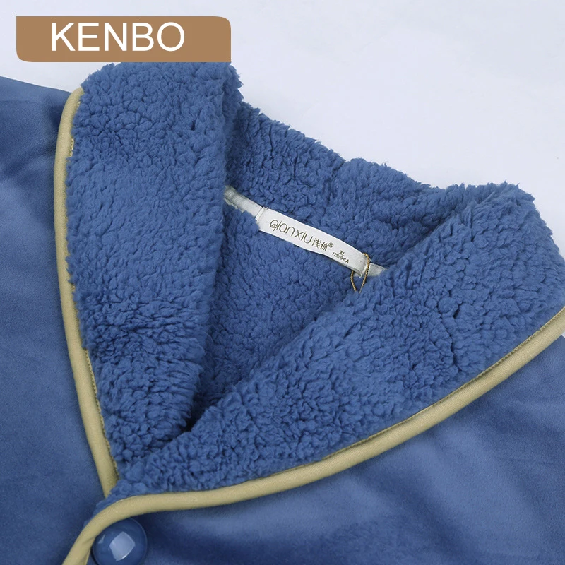 Newest Men's Winter Thicken Warm Berber Fleece Pajamas Sets Male Long Sleeve Plus Size Pajamas Sleepwear Homewear Casual Pyjama