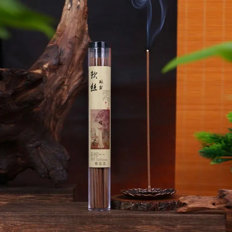 70g Chinese Style Natural Goose Pear Incense Stick Temple Worship Study Room Promote Sleep Remove Odors Purify Air Joss Stick