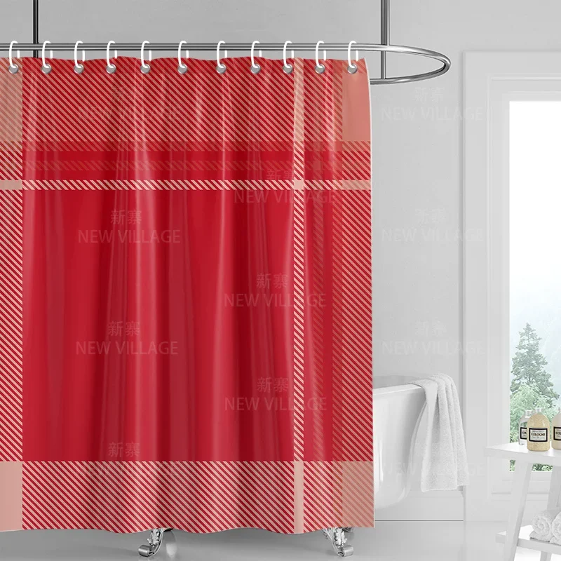 Home decoration shower curtains bathroom waterproof curtain fabric Living Room Modern Nordic Modern geometric pattern simple