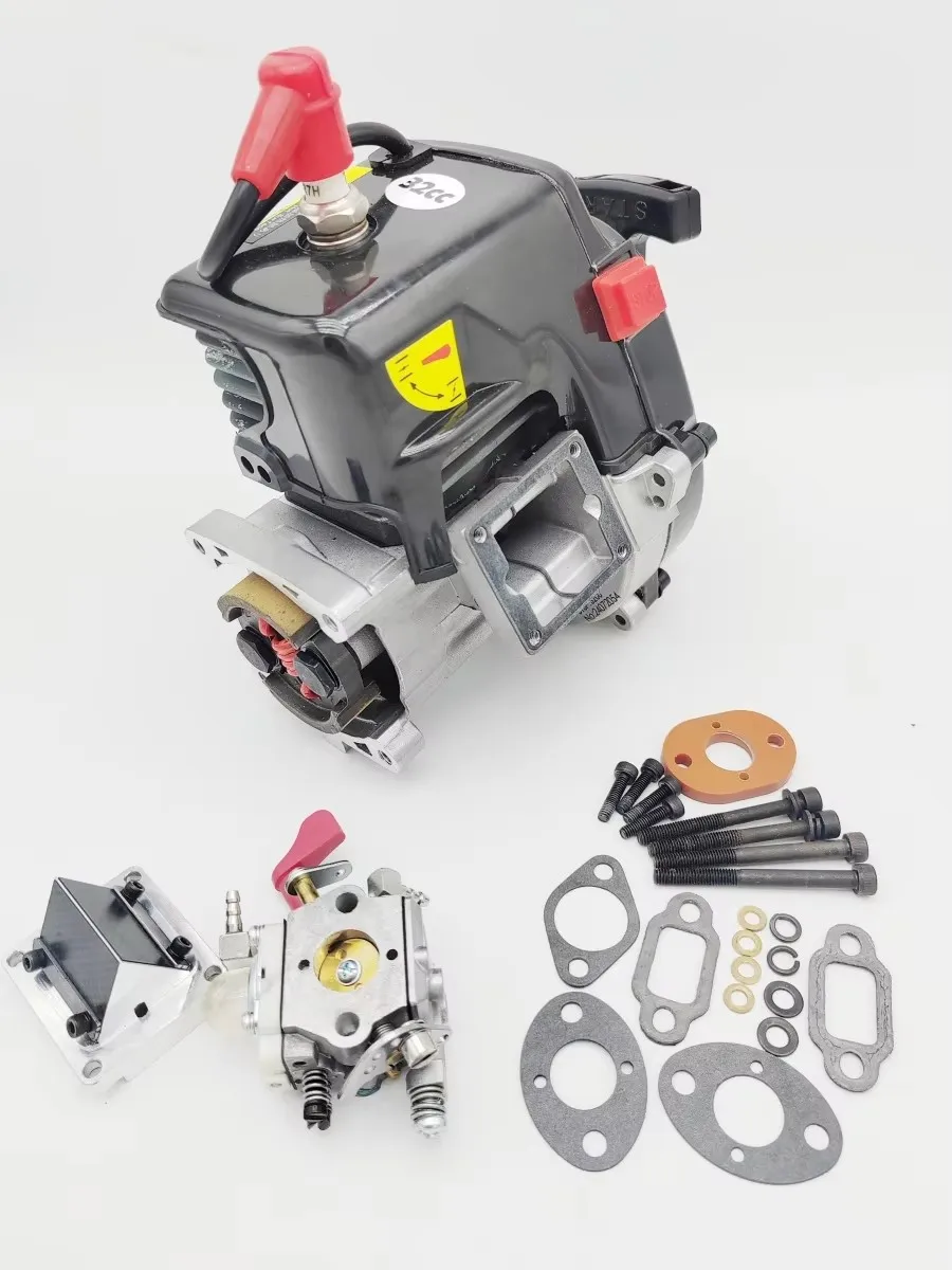 Wlot skrzyni korbowej silnika dwusuwowego z aluminiowym zaworem zwrotnym o dużym przepływie CNC do 1/5 ROFUN LT LOSI 5IVE-T HPI BAJA