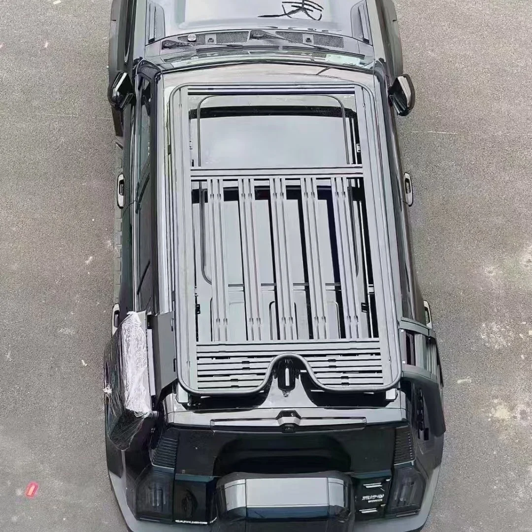 Aluminum Roof Rack Platform with Side Ladder Spotlight Schoolbag For Jietu Traveler Shanhai T2 Off Road Modification