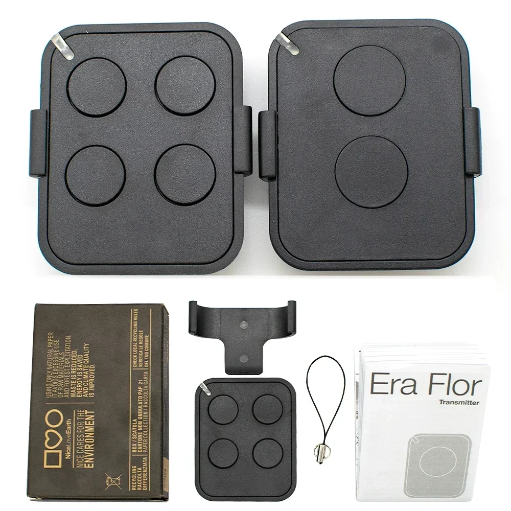 Nice Era Flor (FL02RE/Fl04RE) commandes de porte de garage pour Flor-s FLO2RS FLO4RS ERA INTI 2 télécommande à Code roulant 433.92MHz