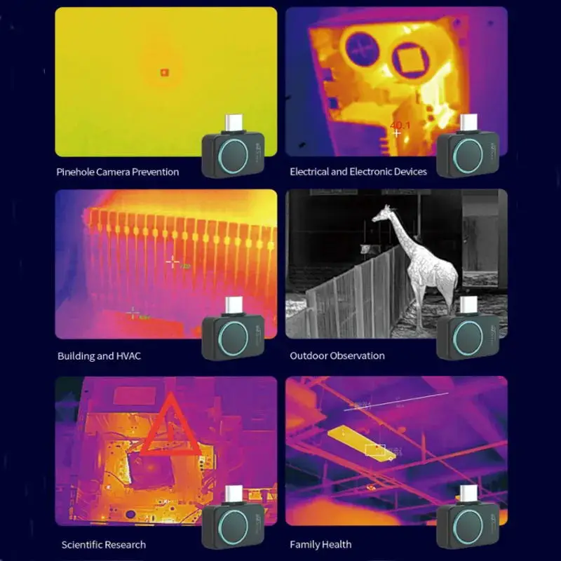 InfiRay P2 Pro Thermal Imager Circuit Board PCB 25Hz Night Vision High Definition Portable For Android and IOS Thermal Imager