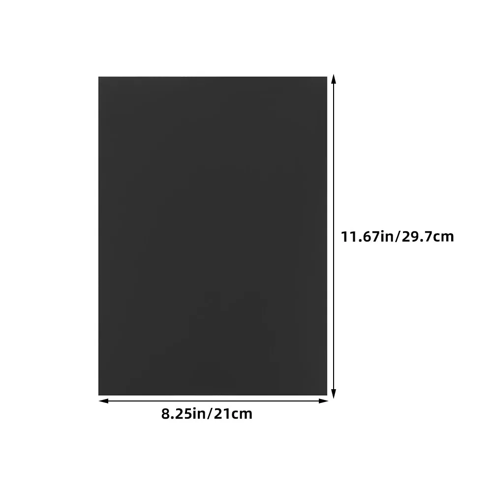 A4 Size Black Cardstock Paper 250Gsm Heavyweight Thick DIY Craft Paper for Business Cards Posters Decorative Art Printing Blank