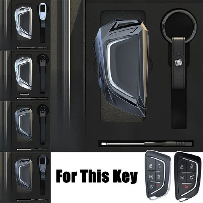 A + سبائك الزنك بولي TPU مفتاح السيارة فوب غطاء حقيبة لكاديلاك CT5 CT6 XTS XT4 XT5 ATS #1