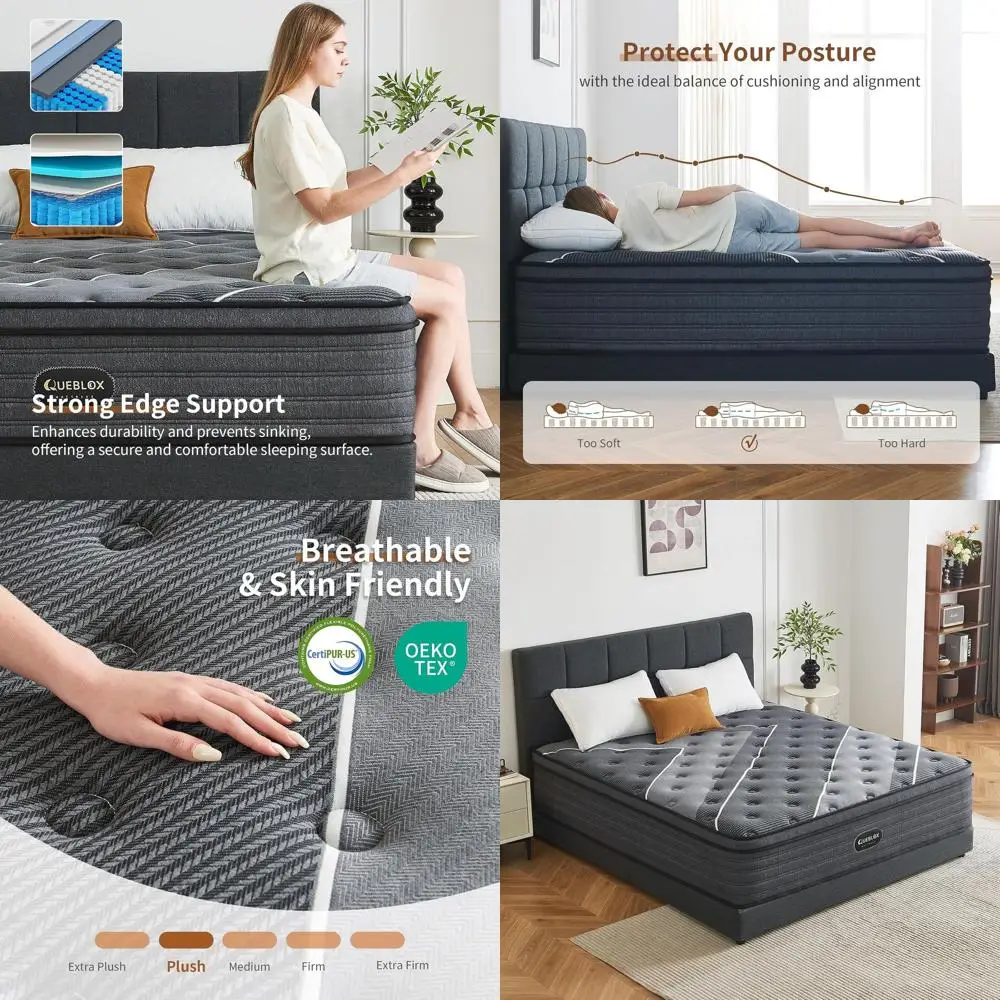 Queen Mattress, 12 …