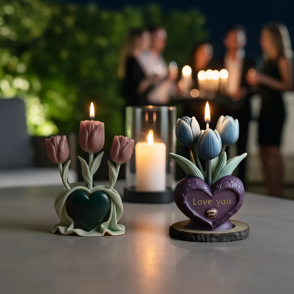 

Силиконовая форма для свечей с ароматом тюльпана, цветок «сделай сам», подарок ручной работы, украшение, многоразовые формы для мыла, смолы для изготовления свечей, принадлежности