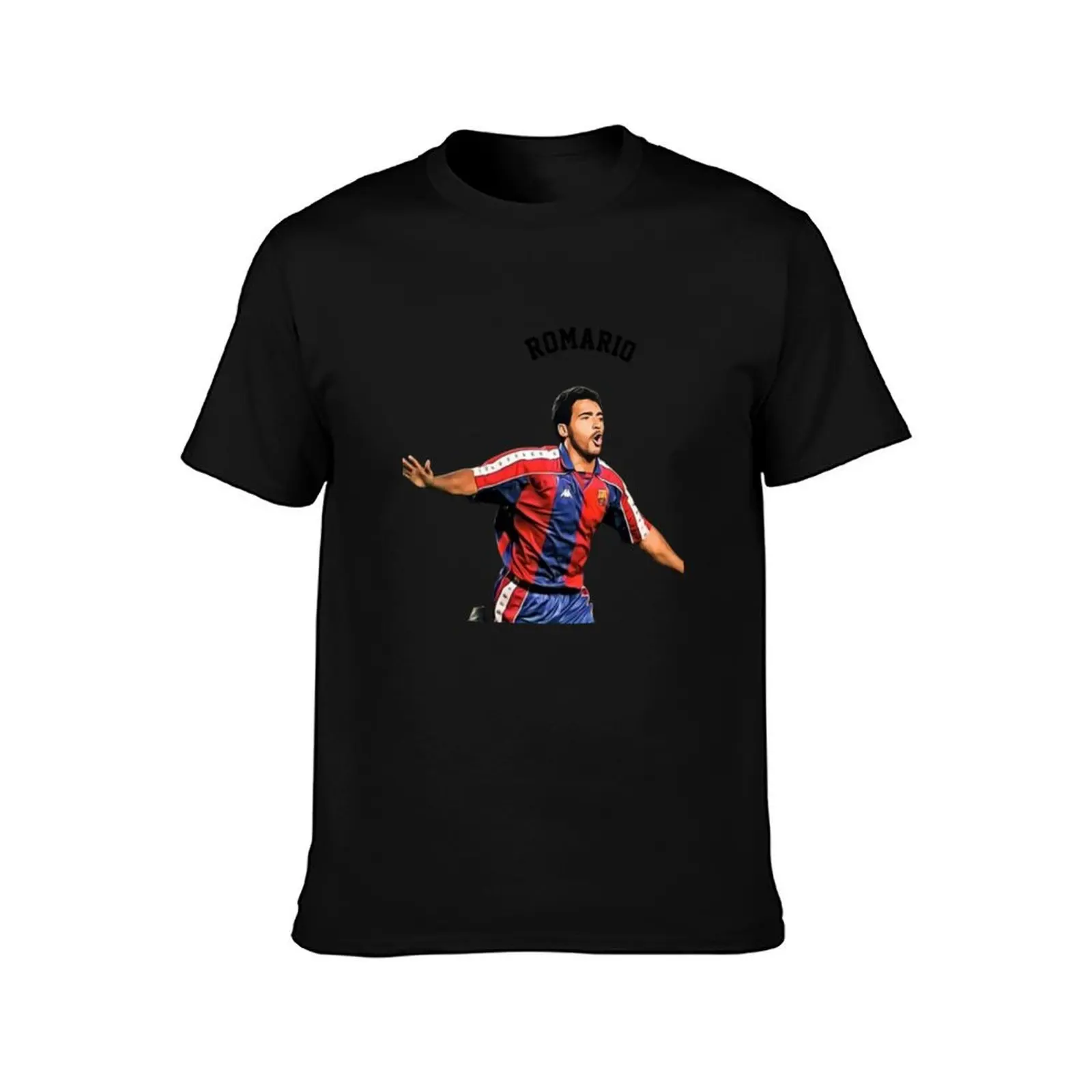 Legends of The Beautiful Game Cartoon Collection Legends Romario Cartoon Artwork162 T-Shirt Fitness Quick Dry Short Sleeve Top