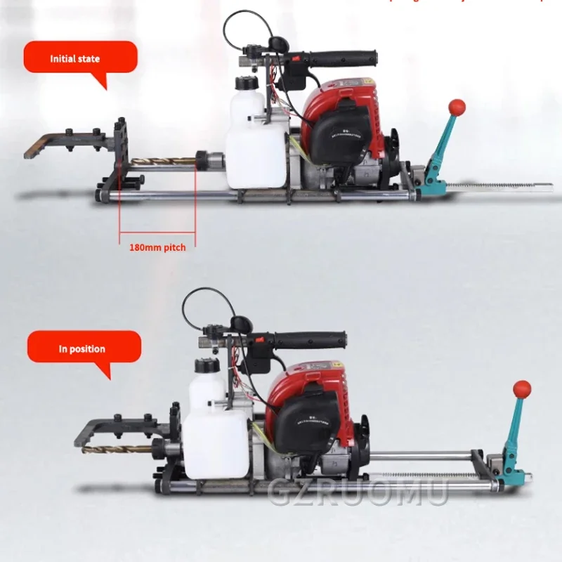 

37.7CC 0.9KW Engine Drilling Machine High Power Four-stroke Excavation Ground Hole Pile Driver Drilling Machine