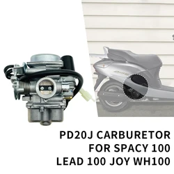 Carburetor Pd20J For Honda Wh100 Lead 100 4T 100Cc Pd20J Carburetor Motorcycle Engine Parts Motorcycle Scooter Fuel System