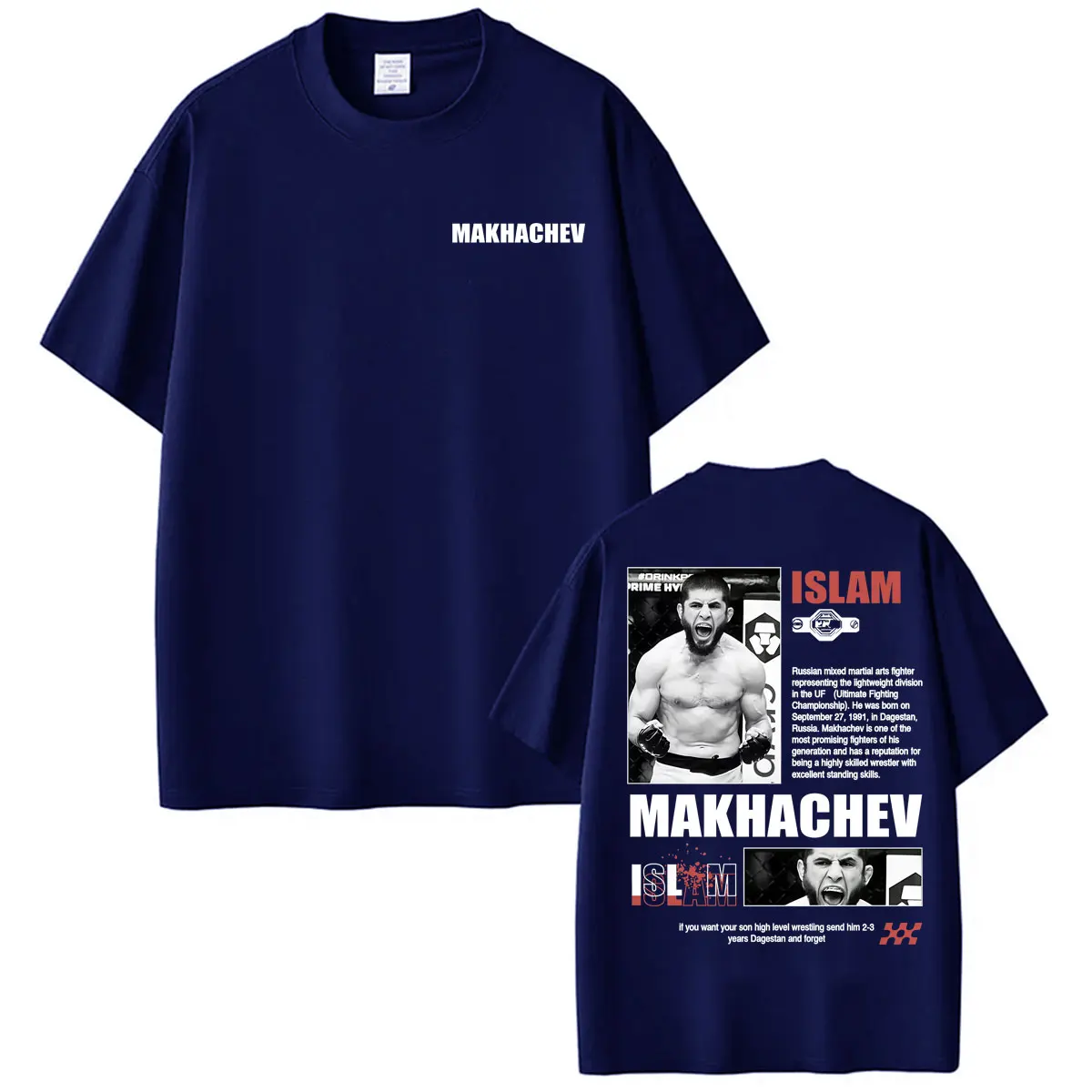Limited Islam Makhachev Fan Gifts T-shirts for Men Women Fashion Violence Aesthetics T Shirt Cotton Casual Short Sleeve T Shirts