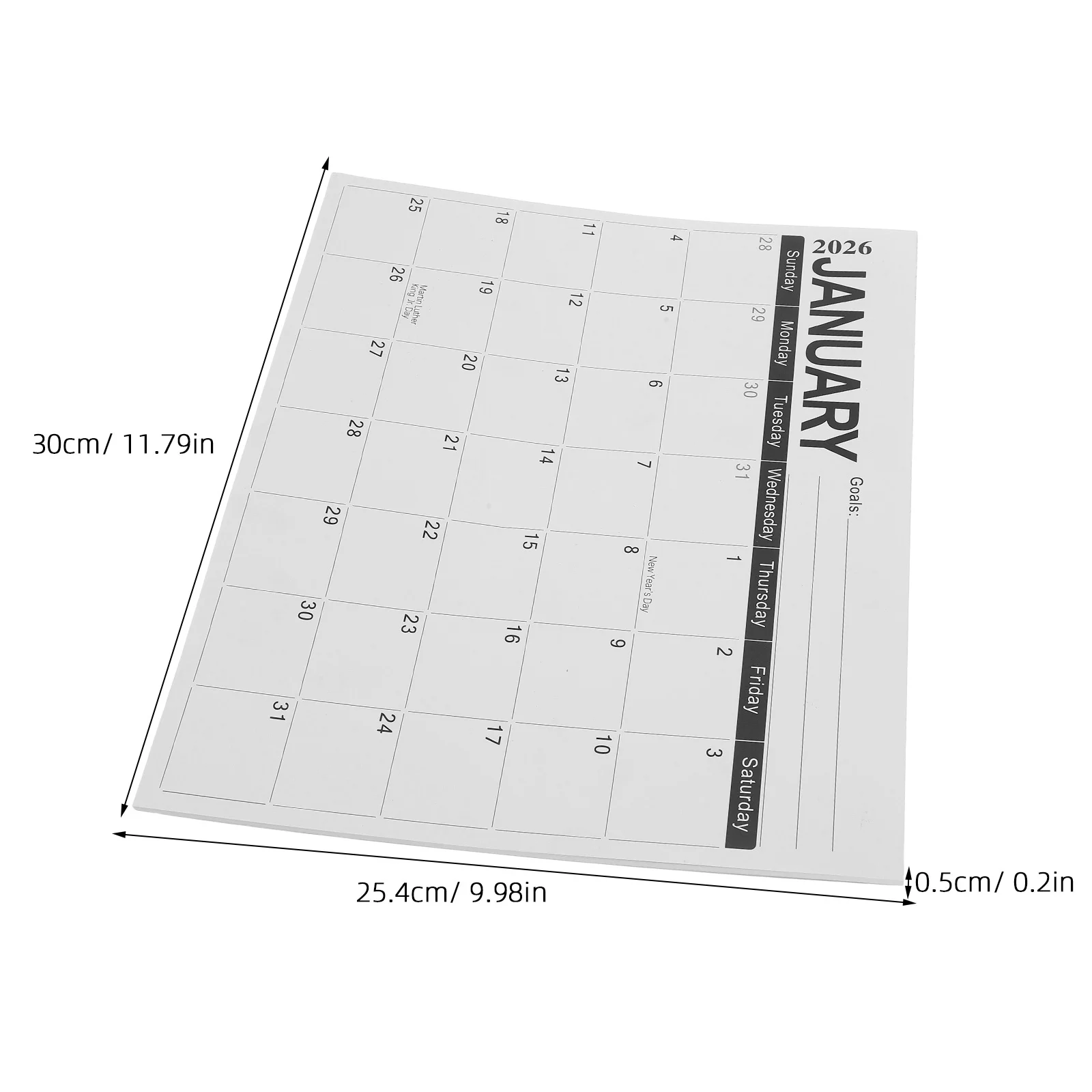 Magnetic Fridge Calendar Planner 2026-2027 12x10in Monthly Writable Calendar Pad Refrigerator Organizer Kitchen School Schedules