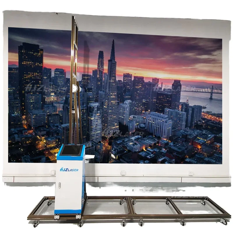 Automatic Chinese Robot Wallpen Economical Small Type UV Ink Wall Printer New 3D House Vertical Canvas Oil Wall Painting Machine