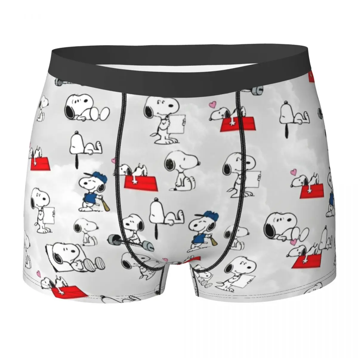 

Snoppy Boxer Brief Нижнее белье Высокое качество Мужские новые шорты-боксеры Дизайн Трусы большого размера