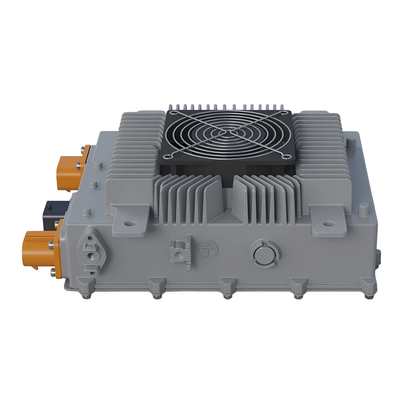 Waterproof charging system, two-in-one continuous converter, unmanned distribution vehicle