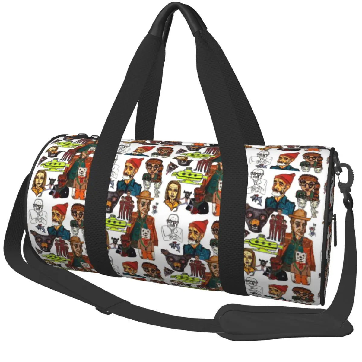 Darjeeling Limited Gym Bag Oxford Sports Bags with Shoes Travel Training Custom Handbag Novelty Fitness Bag For Couple