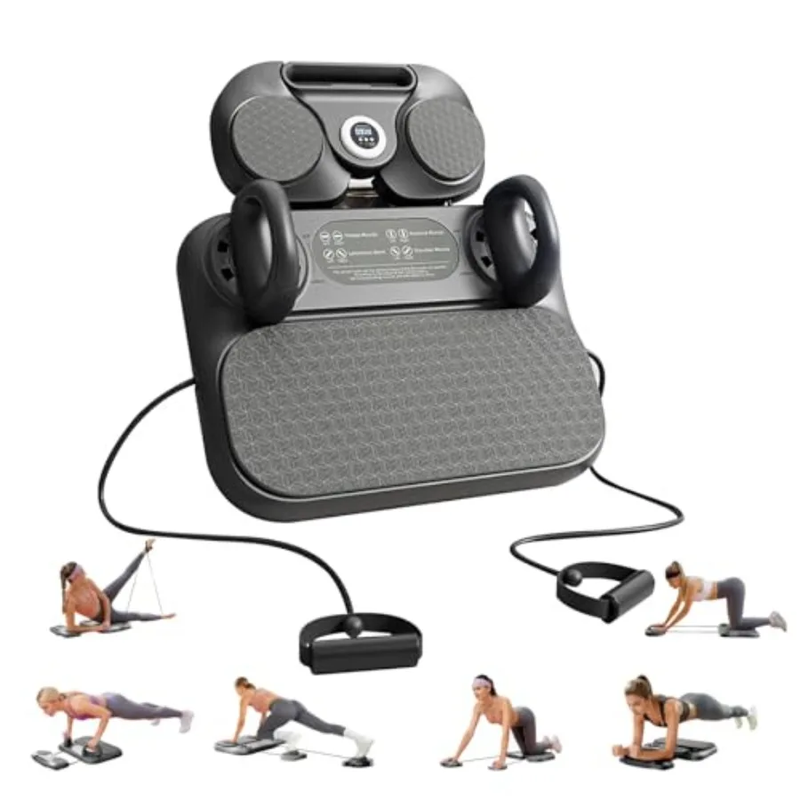 

Pilates Exercise Board for Women Adjustable Resistance Home Workout Board with Resistance Bands for Full Body Toning Core Stren