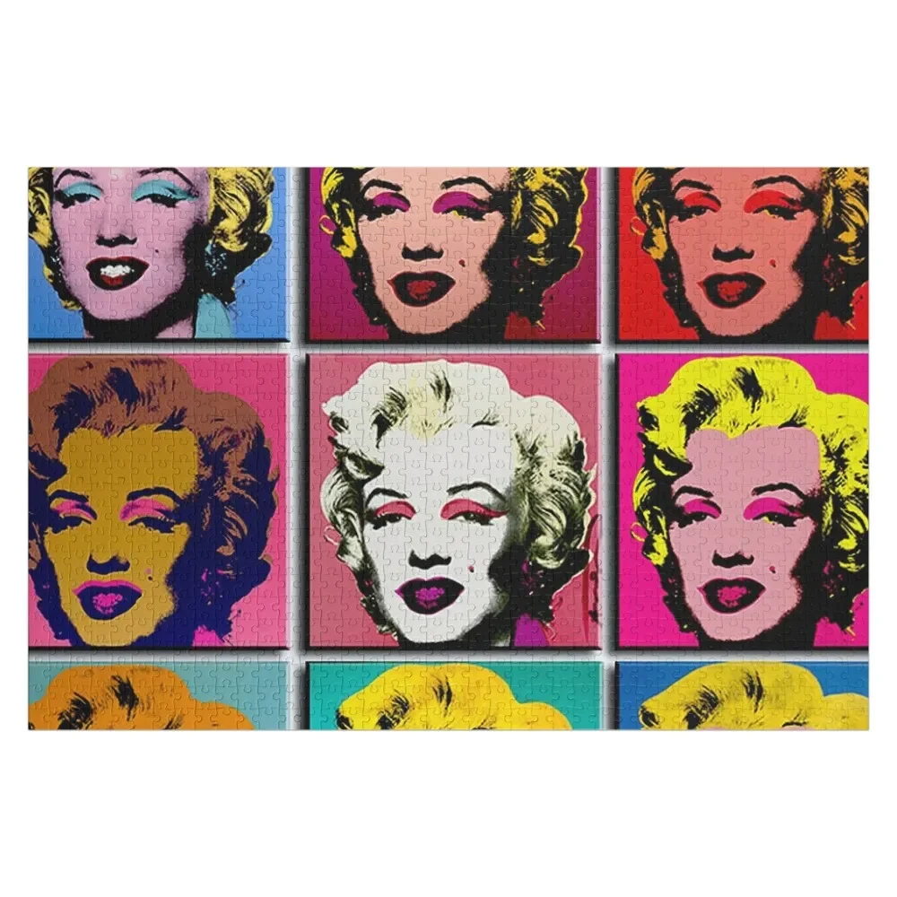 

MARILYN ABSTRACT : Art Deco Pop Art Print Jigsaw Puzzle Anime Name Wooden Toy Personalized Toy Jigsaw Custom Puzzle