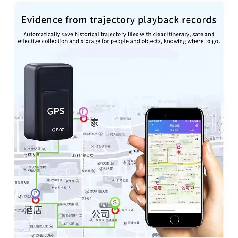Mini GF07 GPS Car Tracker Real Time Tracking AntiTheft Anti Lost Locator Strong Magnetic Mount SlMMessage Positioner