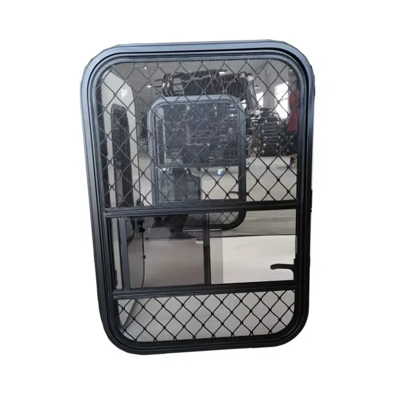 Tempered Glass Fixed Window for Camper Van Motorhome 650 x 1100 mm Teardrop Entry Door view 6