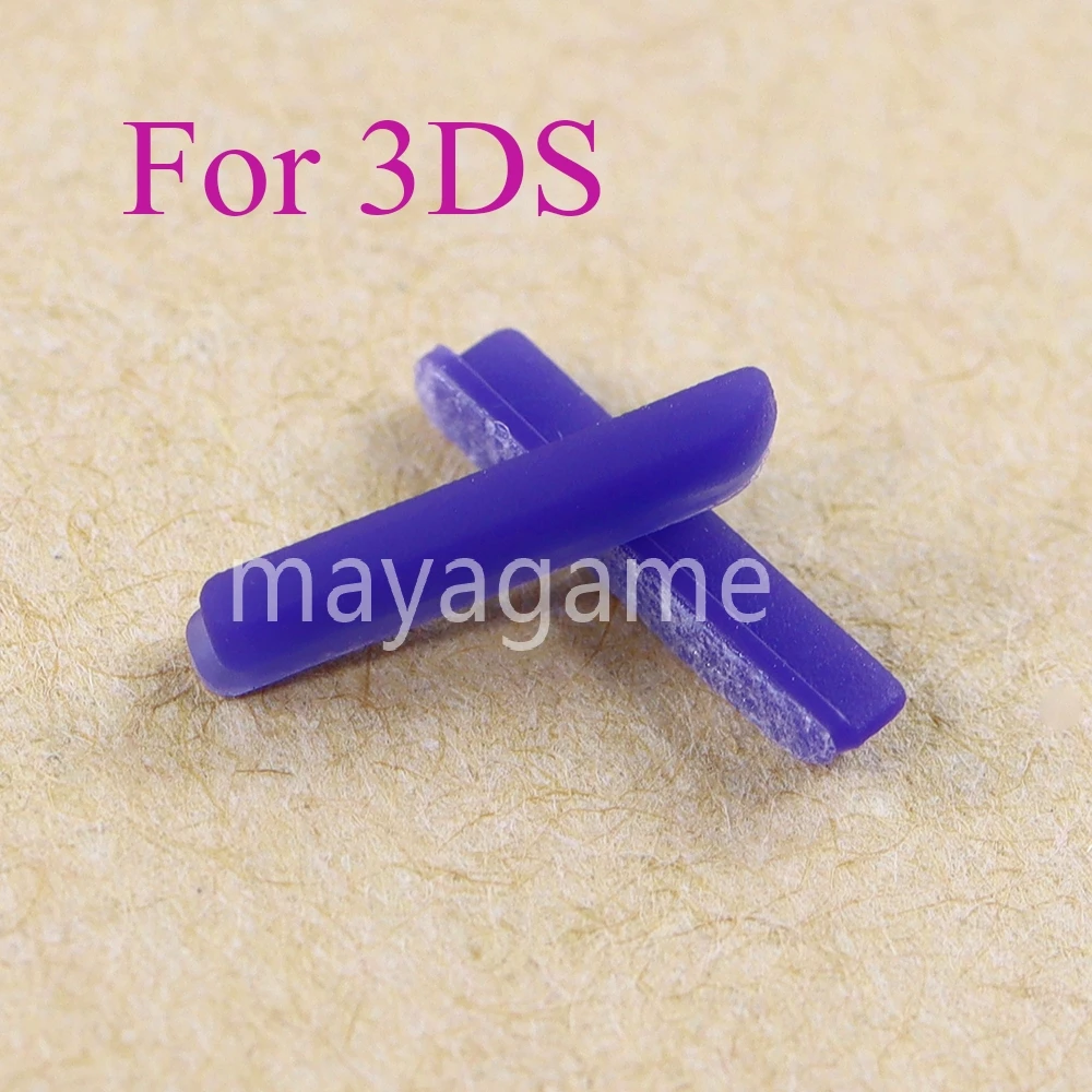 1pair Lower LCD Screen Rubber Pads Feet Back Cover For 3DS Console Replacement Repair Parts Accessories