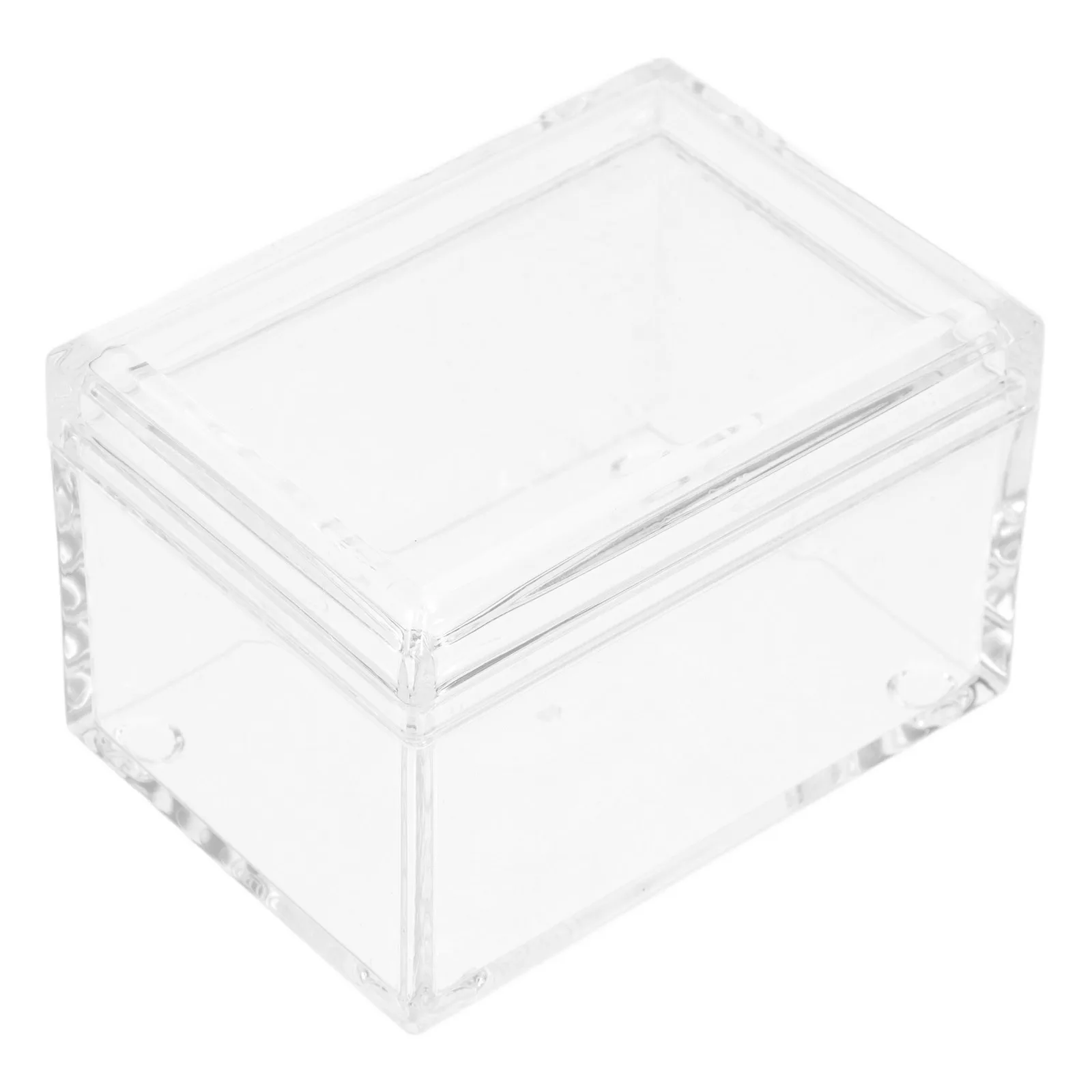 

Tea Bag Organizer Compact Acrylic Box Smooth Edges Multi-Purpose Holder for Coffee Station Sugar Candy Desktop Use