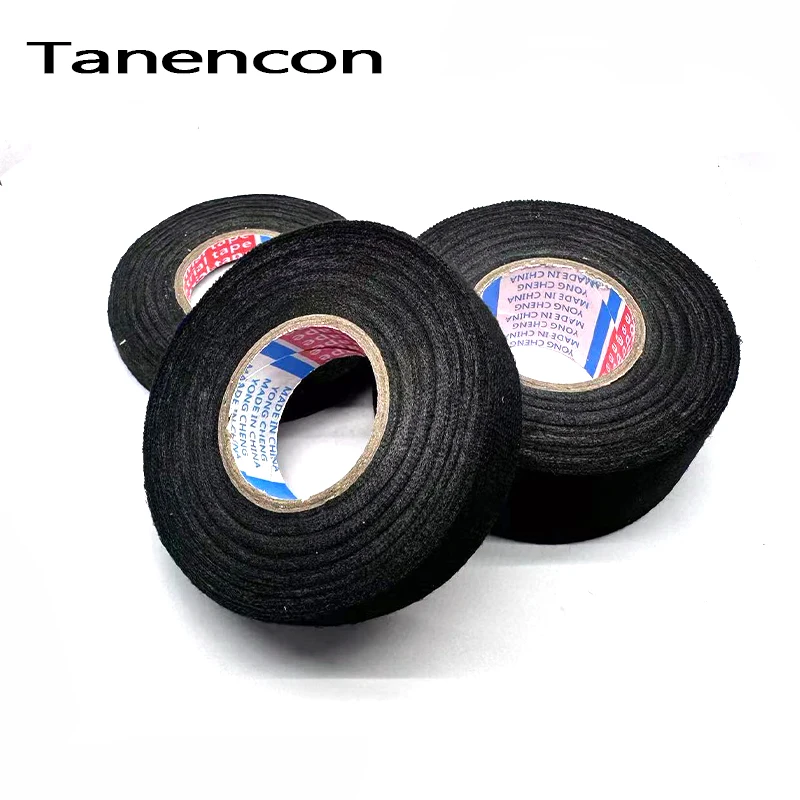 Dustproof Heat-resistant Wiring Harness Tape Looms Wiring Harness Cloth Fabric Tapes Adhesive Cable Protection 15M*32/25/19/9mm