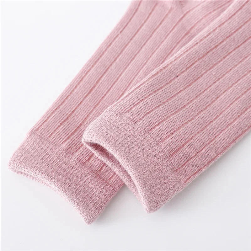 0-5Years Baby Boys Girls Long Socks Cotton Solid Color Striped Soft Kids Knee Children\'s stocking School Sport Baby Sock 12Color