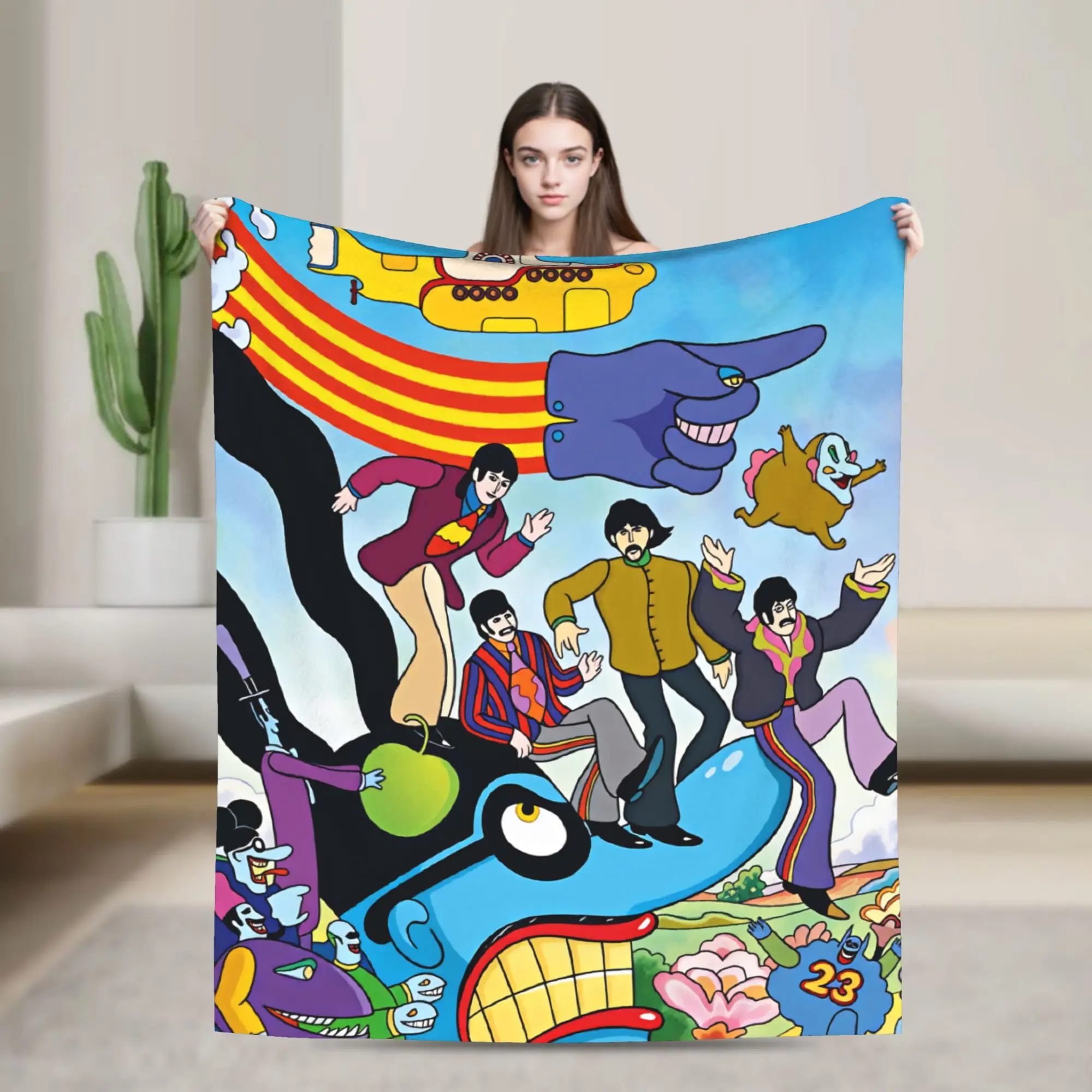 Rock Band The B-Beatles Blankets  Super Warm Novelty Plush Bedding Throws For Boy Girl Outdoor Flannel Bedspread Bed Cover
