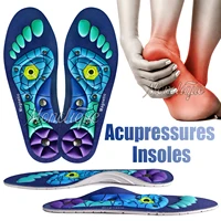 Semelles intérieures d'acupression de thérapie magnétique médicale, Massage des pieds, perte de poids, amincissante, Anti-fatigue, soins de santé, coussinets de chaussures de sport 1