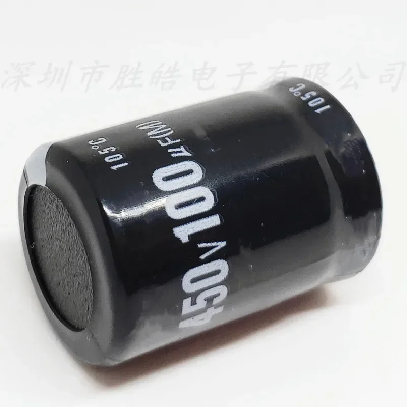 (1 uds) 450V100UF volumen: 22X30MM condensadores electrolíticos de aluminio pies duros de alta calidad
