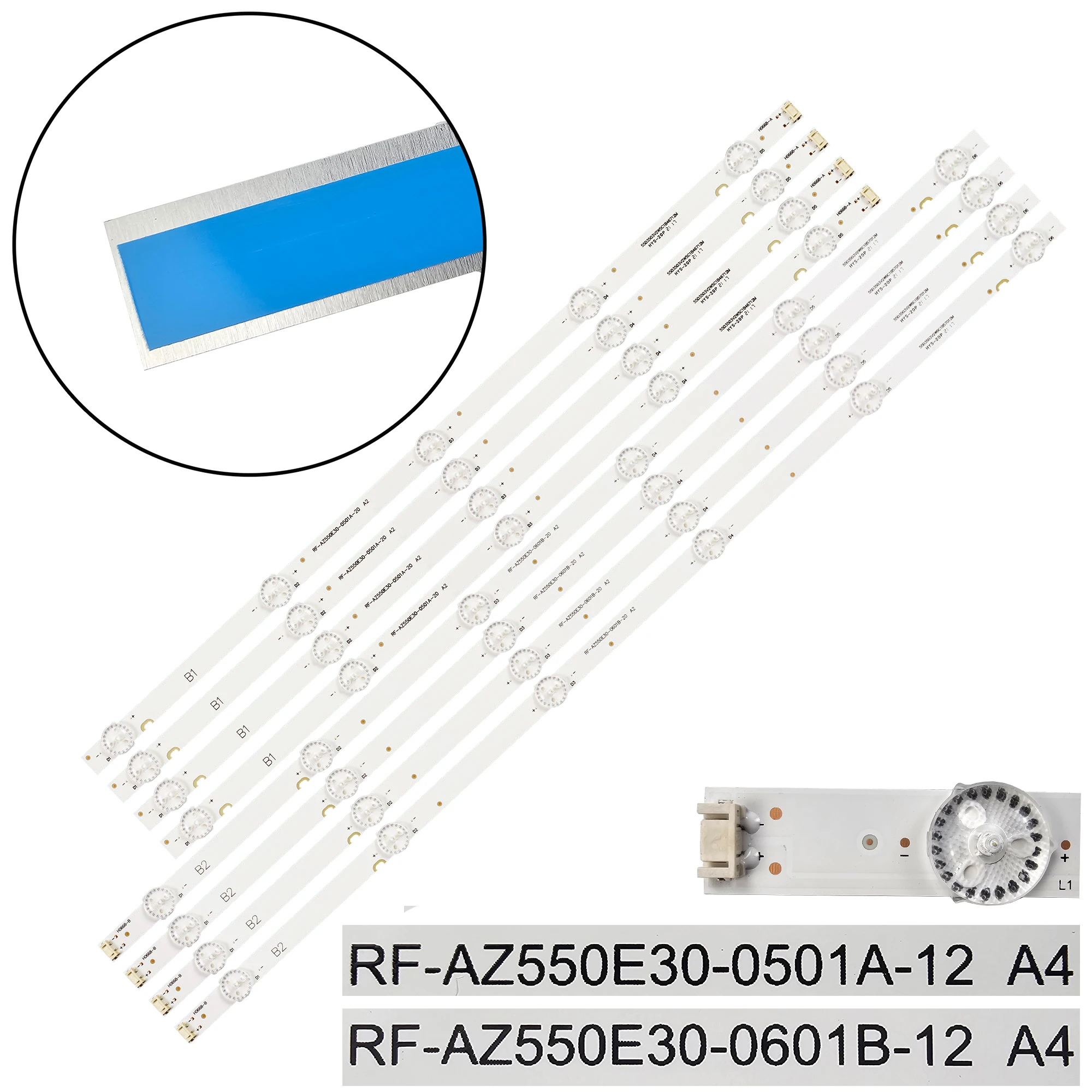 

LED Backlight strip For PTV55U21 55UJ620Y 55LJ5400 55G20 55G30 55G2A W55US 55E382W RF-AZ550E30-0601B-12 A4