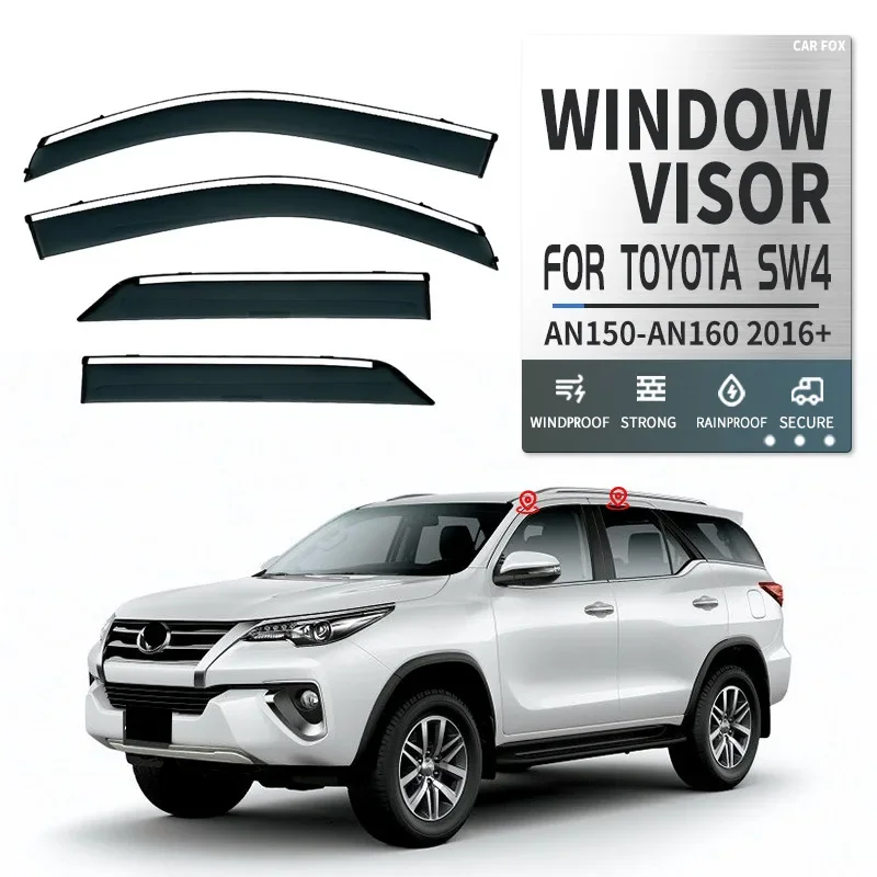 

Для TOYOTA SW4 оконные козырьки, всепогодные щитки, защита от ветра и дождя, навесы Premacy, яркие полосы, дефлекторы ветра