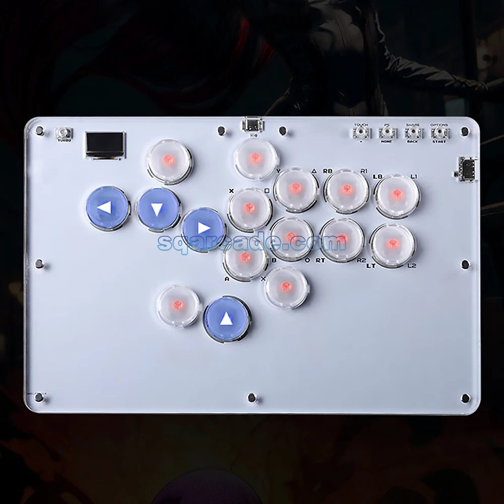 2025 FunFortress Mini Console All-Buttons Xinput/Dinput Controller encoder hot-swap per PC/NS/PS4 Controller di gioco joystick