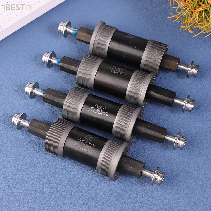 Square Mountain Bicycle Bottom Bracket Bike Square Hole Crank Sealed Bearing 68*107 118 119 120 122 126MM Road Bike BB Sets Axis