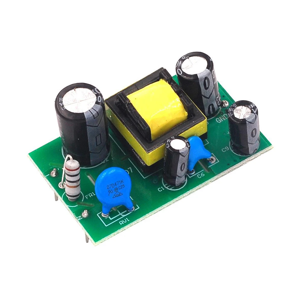 XH-M307 Power Modul 12V 600MA Power Board AC-DC Papan Utama Adaptor Power Modul 5V100MA