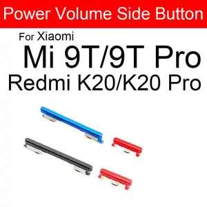 Bilashmart Power Volume Side Buttons Xiaomi Redmi K20 K20 Pro/Mi 9T 9T Pro On OFF Power Button Volume Up Down Control Keys Parts