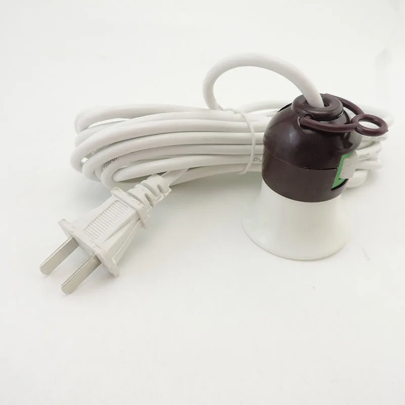 2.4M 4M AC E27 Cavo di prolunga Cavo di prolunga Lampada a led Basi per lampadine Spina americana interruttore cavo per pendente Hanglamp Socket