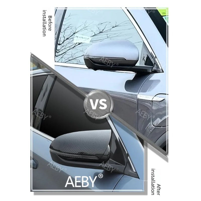 

For BYD Seal U DM-i 2020-2025 Side Mirror Covers,Carbon Fiber Side Mirror Covers,Horn Style Mirror Caps,ABS Material,Accessories