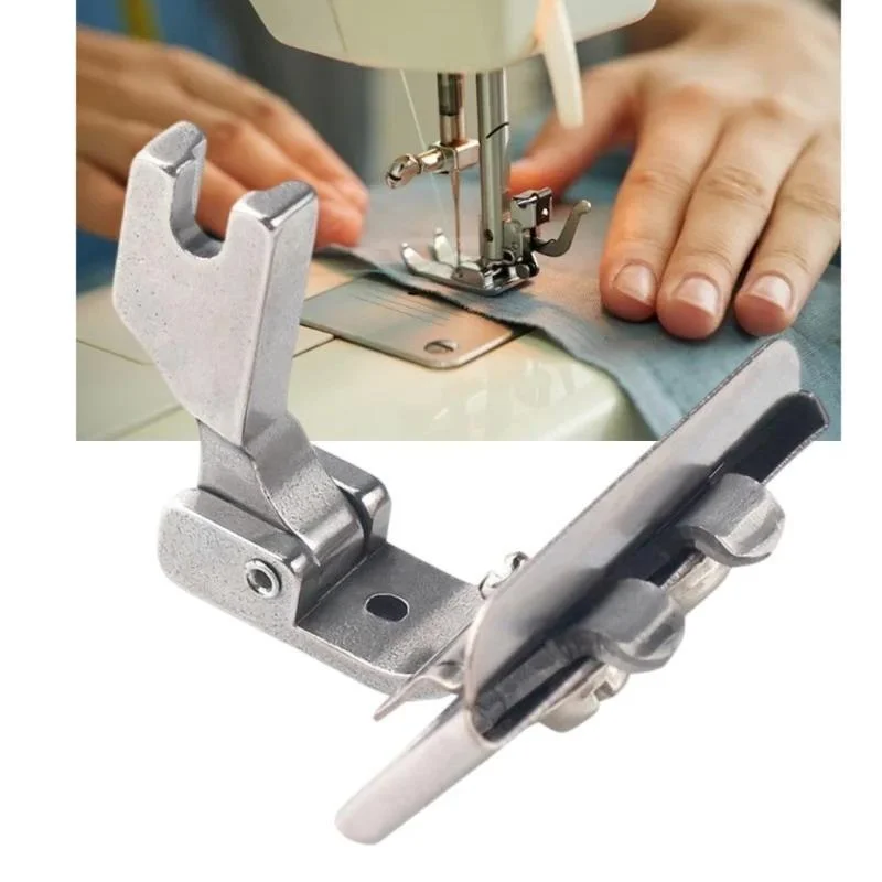 S10A Left Right Adjustable Lace Tape Guide Presser Foot For Connect Lace Elastic Webbing Industrial Sewing Machine Accessories