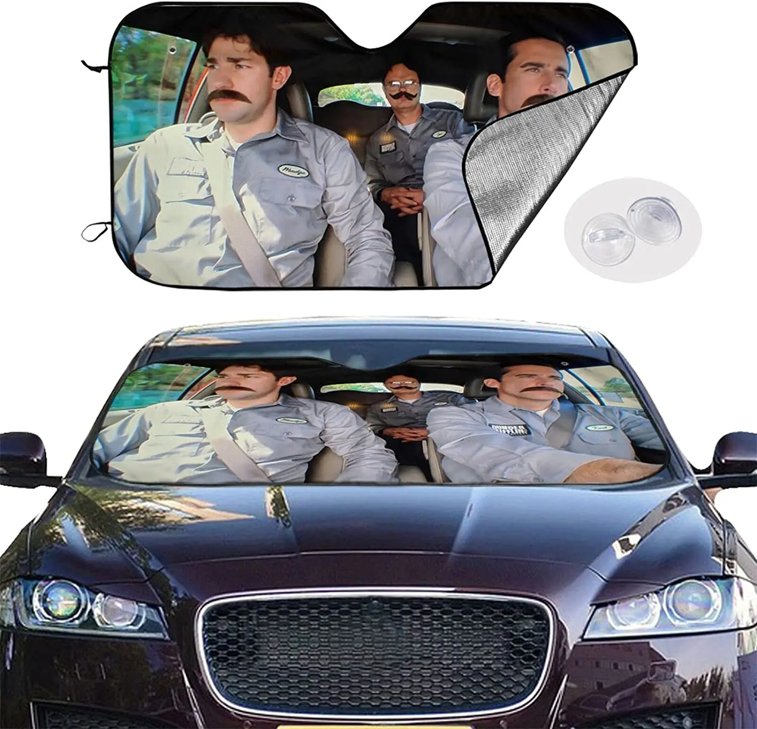 Universal Car Sunshade, Branch Wars The Office Car Sun Shade Cartoon Car Curtains Sun Visor for Car Keep Your Vehicle Cool, Uv S