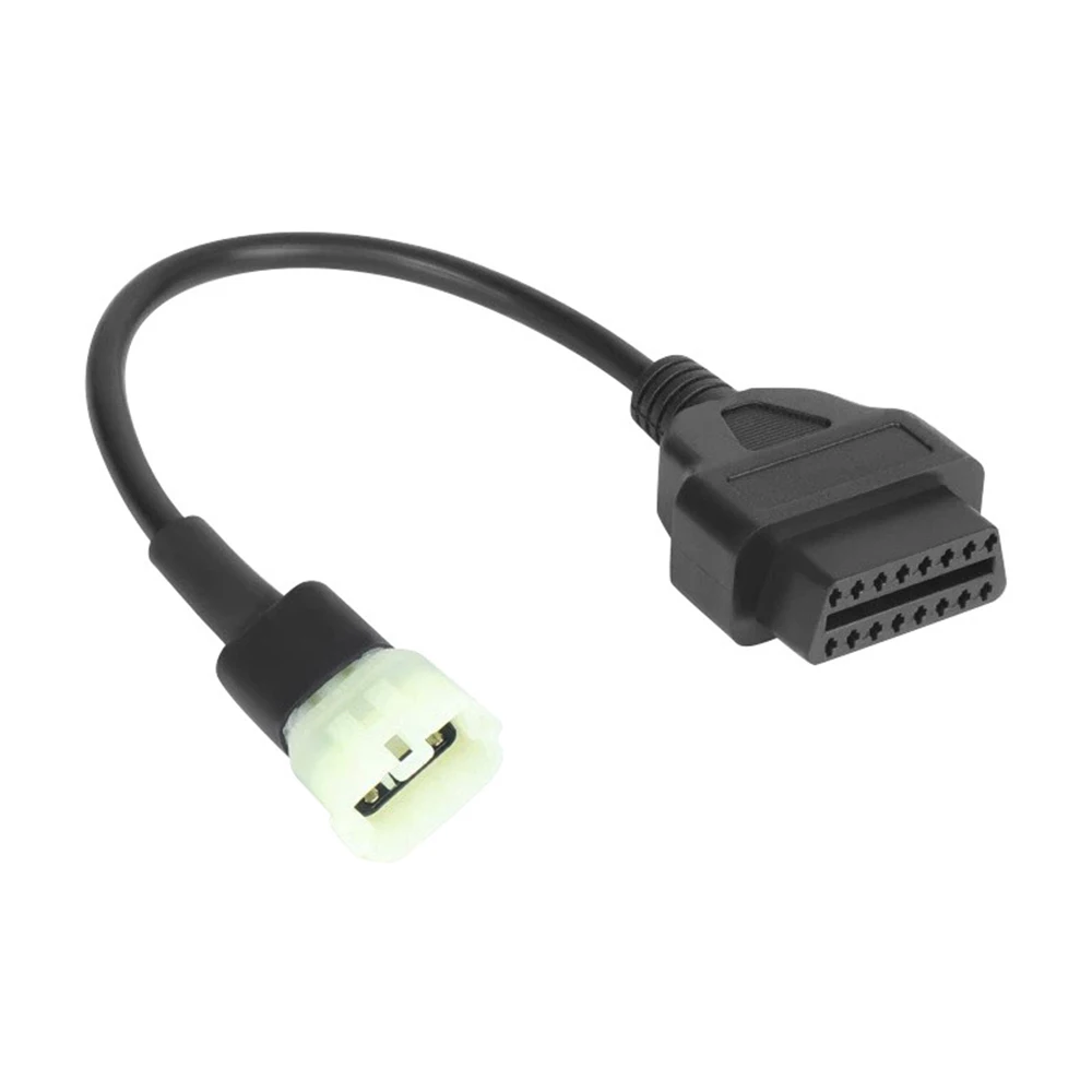 6Pin Motorcycle Diagnostic Cable Compatible With Kawasaki 6Pin Port Motorbike OBD2 Fault Code Reader Adapter