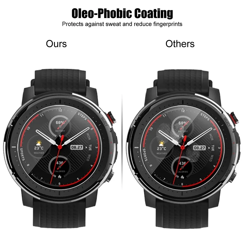 Kính Cường Lực Cho Amazfit Stratos 3 Tấm Bảo Vệ Màn Hình Trên Cho Amazfit Stratos 3 Kính Bảo Vệ Lá