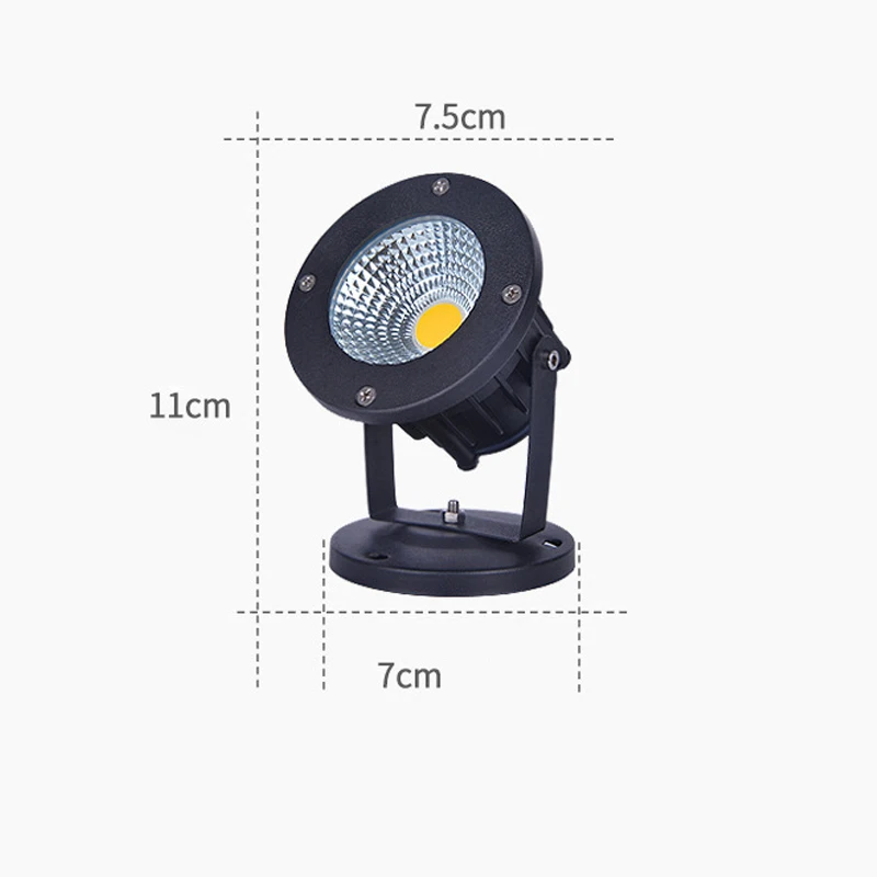 Venda quente ip65 iluminação ao ar livre jardim decorativo holofotes led luzes do gramado 9w 12 luzes de jardim à prova dwaterproof água ac110v220v12v